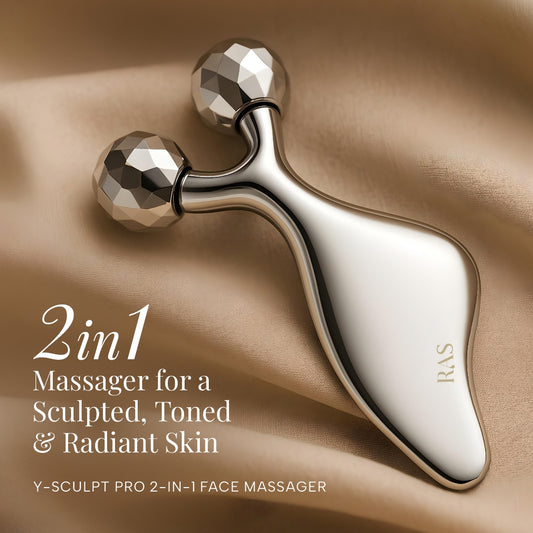 2-in-1 FaceLift Massager Face Roller cum Gua Sha